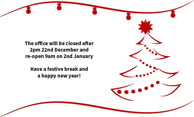 Opening Times For The Christmas Break