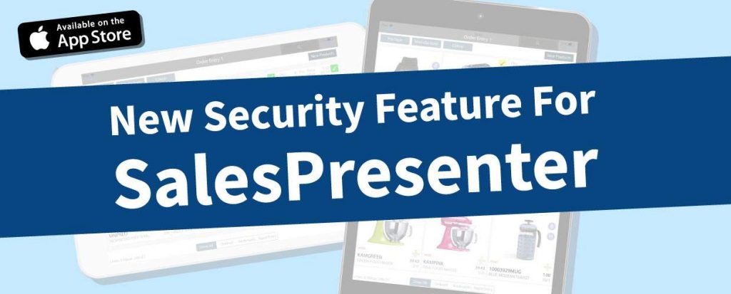 New security feature for SalesPresenter img