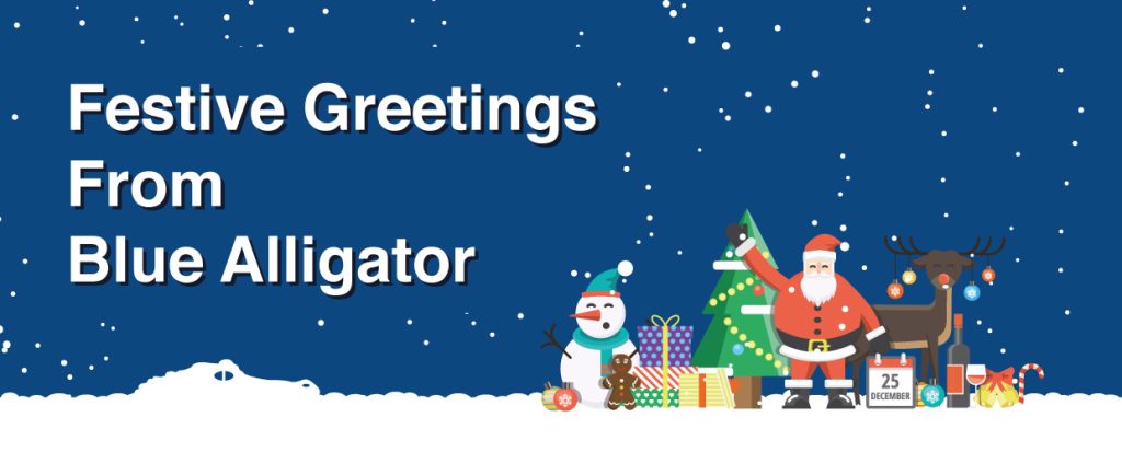 Festive Greetings From Blue Alligator!