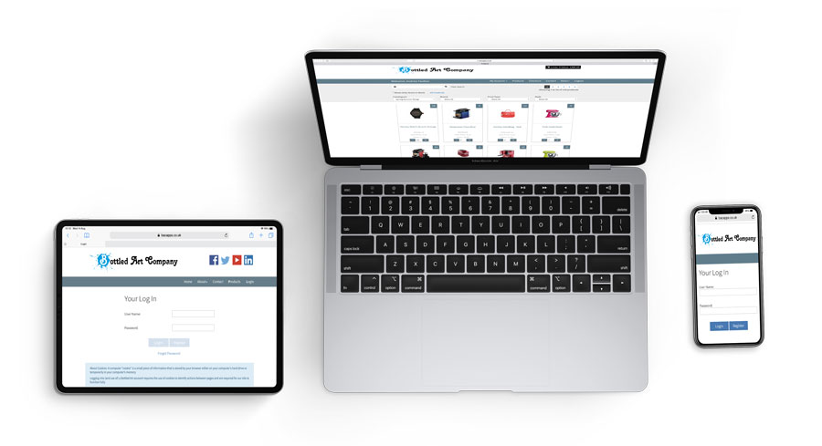 CloudCart on iPad, iPhone and Macbook